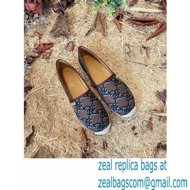 Fendi FF Print Canvas Espadrilles Coffee 2022