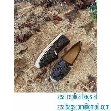 Fendi FF Print Canvas Espadrilles Coffee 2022