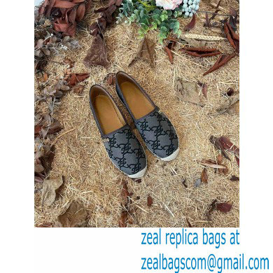 Fendi FF Print Canvas Espadrilles Gray 2022 - Click Image to Close