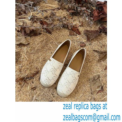 Fendi FF Print Canvas Espadrilles White 2022