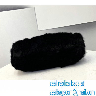 Fendi First Medium Mink Bag Black 2021