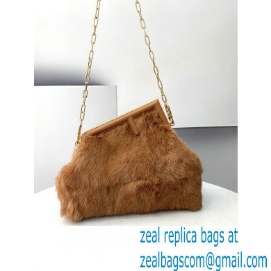 Fendi First Medium Mink Bag Brown 2021