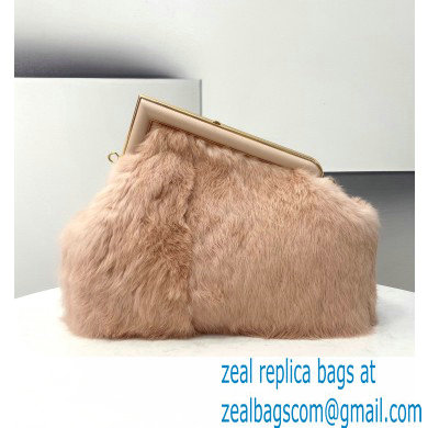 Fendi First Medium Mink Bag Nude Pink 2021