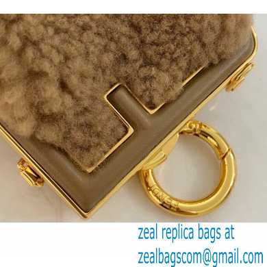 Fendi First NANO Sheepskin Bag Chram Apricot 2021