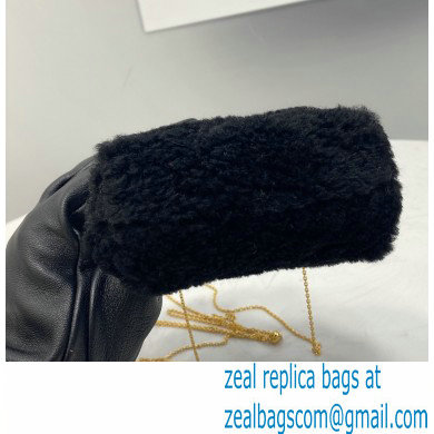 Fendi First NANO Sheepskin Bag Chram Black 2021