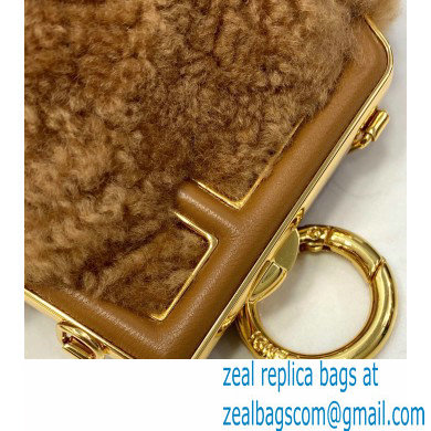 Fendi First NANO Sheepskin Bag Chram Brown 2021 - Click Image to Close