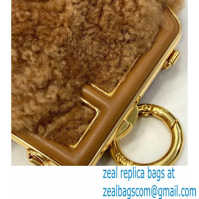 Fendi First NANO Sheepskin Bag Chram Brown 2021