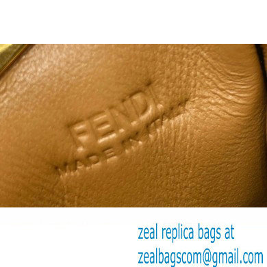 Fendi First NANO Sheepskin Bag Chram Brown 2021 - Click Image to Close