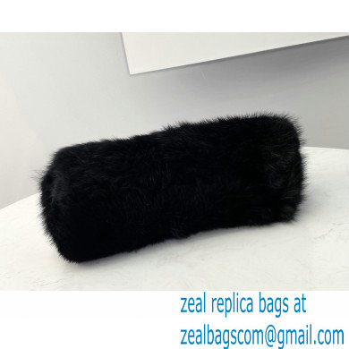 Fendi First Small Mink Bag Black 2021