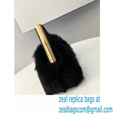 Fendi First Small Mink Bag Black 2021