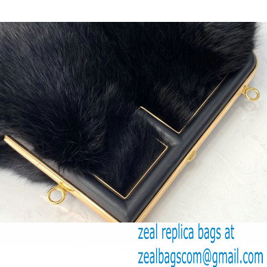 Fendi First Small Mink Bag Black 2021 - Click Image to Close