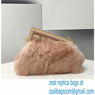 Fendi First Small Mink Bag Nude Pink 2021 - Click Image to Close