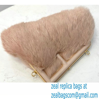 Fendi First Small Mink Bag Nude Pink 2021 - Click Image to Close