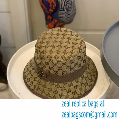 GUCCI BEIGE/BROWN GG canvas bucket hat - Click Image to Close