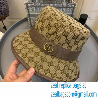 GUCCI BEIGE/BROWN GG canvas bucket hat