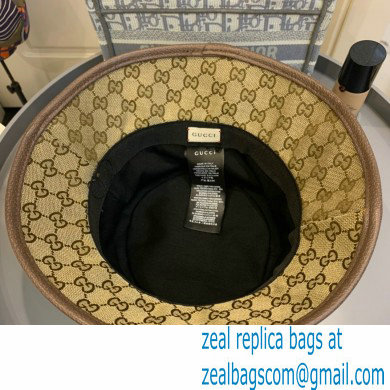 GUCCI BEIGE/BROWN GG canvas bucket hat