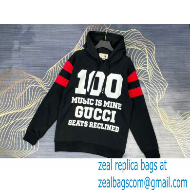 Gucci 100 black hooded sweatshirt 2021 - Click Image to Close