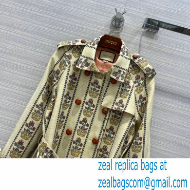 Gucci 100 flower and crown coat 2021 - Click Image to Close