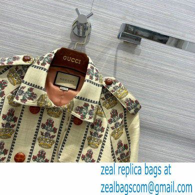 Gucci 100 flower and crown coat 2021 - Click Image to Close