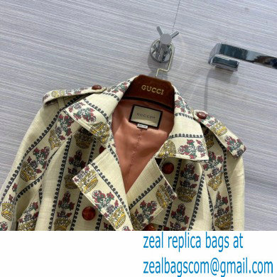 Gucci 100 flower and crown coat 2021 - Click Image to Close