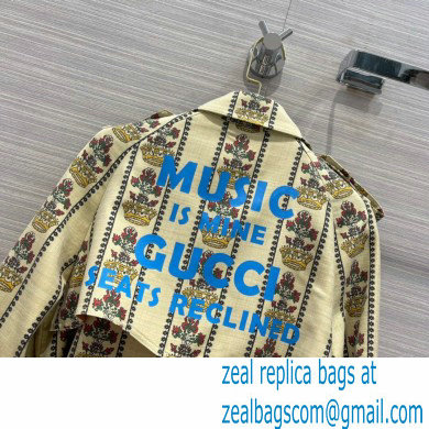 Gucci 100 flower and crown coat 2021 - Click Image to Close