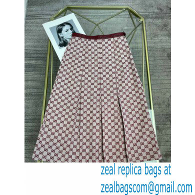 Gucci 100 light GG canvas skirt 2021