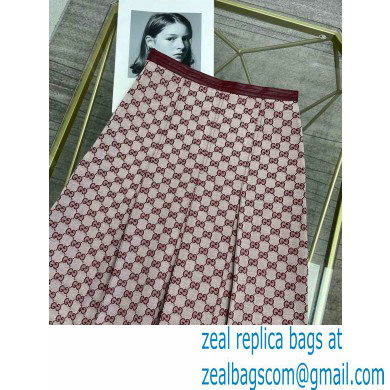 Gucci 100 light GG canvas skirt 2021