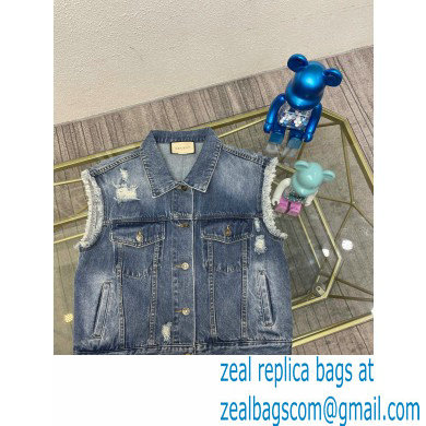 Gucci 100 sleeveless denim jacket 2021