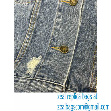 Gucci 100 sleeveless denim jacket 2021 - Click Image to Close