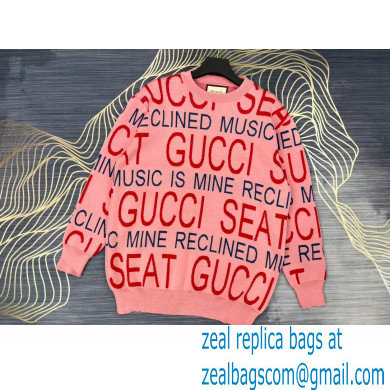 Gucci 100 wool sweater pink 2021 - Click Image to Close