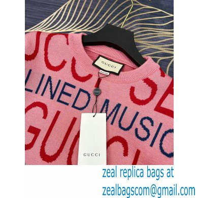 Gucci 100 wool sweater pink 2021 - Click Image to Close