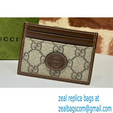 Gucci Card case with Interlocking G 673002 Coffee 2021