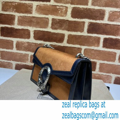 Gucci Dionysus small shoulder bag 400249 corduroy Brown 2021