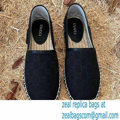 Gucci GG Canvas Espadrilles Black 2022 - Click Image to Close