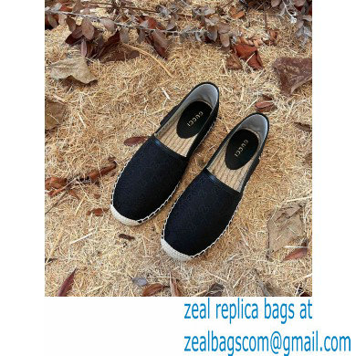 Gucci GG Canvas Espadrilles Black 2022 - Click Image to Close