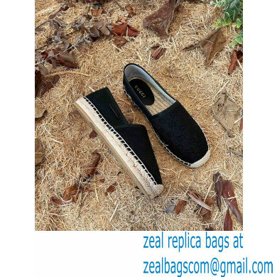 Gucci GG Canvas Espadrilles Black 2022