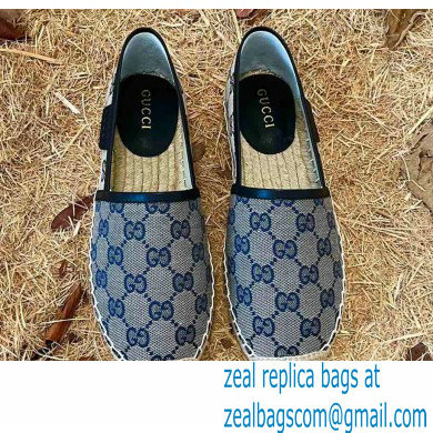 Gucci GG Canvas Espadrilles Blue 2022 - Click Image to Close