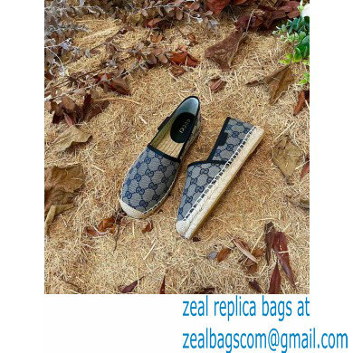 Gucci GG Canvas Espadrilles Blue 2022 - Click Image to Close