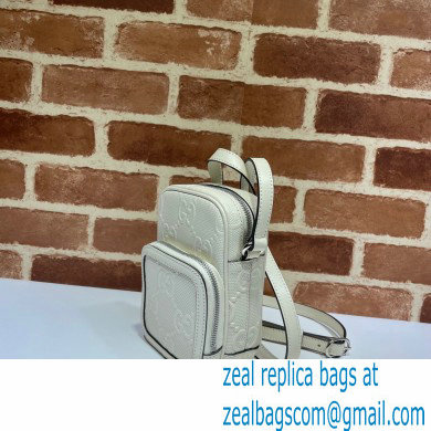 Gucci GG Embossed Mini Bag 658553 White 2021