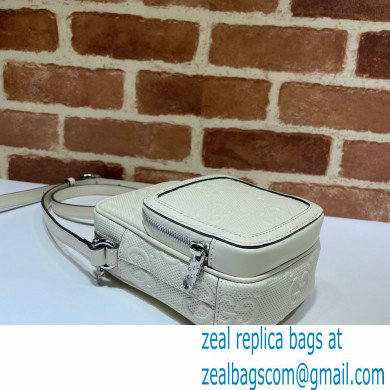 Gucci GG Embossed Mini Bag 658553 White 2021