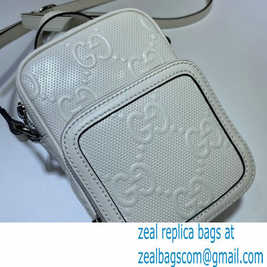 Gucci GG Embossed Mini Bag 658553 White 2021
