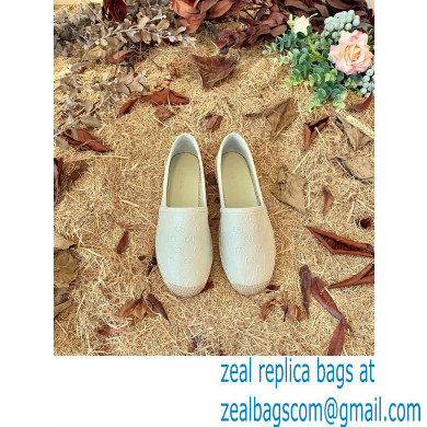 Gucci GG Leather Espadrilles Beige 2022