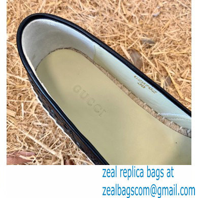 Gucci GG Leather Espadrilles Black 2022 - Click Image to Close