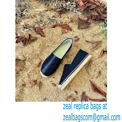 Gucci GG Leather Espadrilles Black 2022