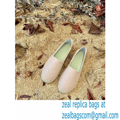 Gucci GG Leather Espadrilles Nude Pink 2022