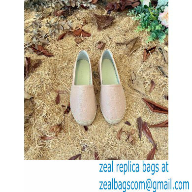 Gucci GG Leather Espadrilles Nude Pink 2022