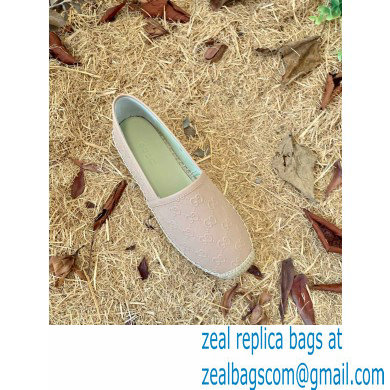 Gucci GG Leather Espadrilles Nude Pink 2022