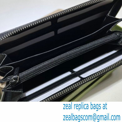 Gucci GG Marmont zip around wallet 456117 Resin Hardware Black 2021