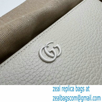 Gucci GG Marmont zip around wallet 456117 Resin Hardware White 2021