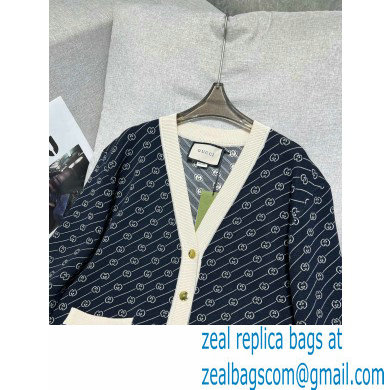 Gucci GG diagonal cotton silk cardigan 2021